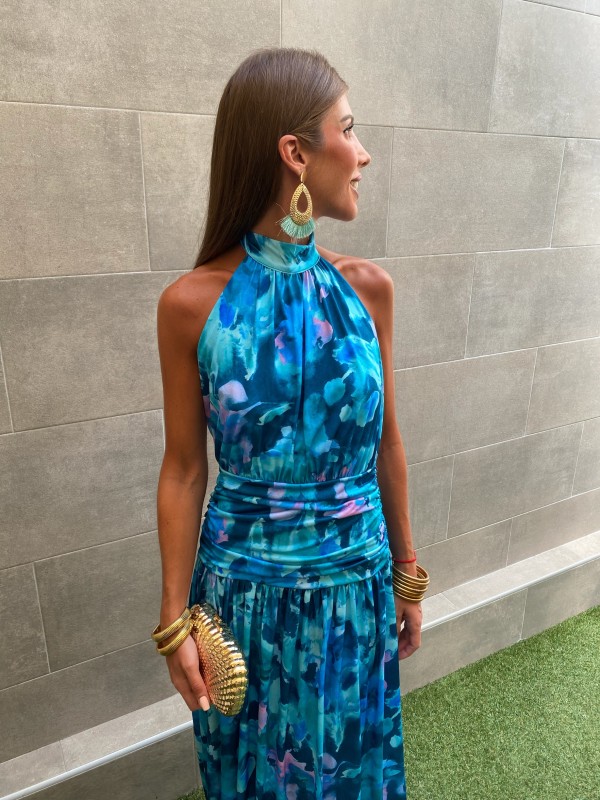 Robe bleue Mazzoli