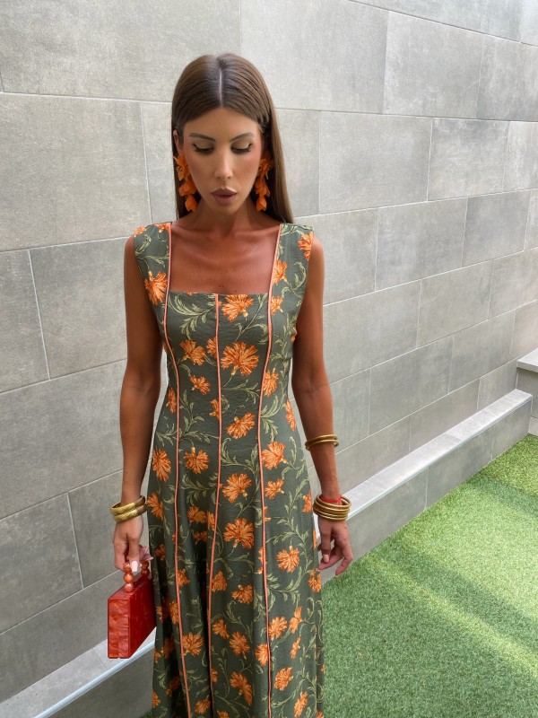 Vestido verde Boudin