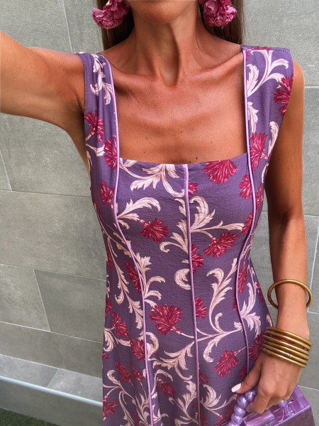 Purple Boudin Dress