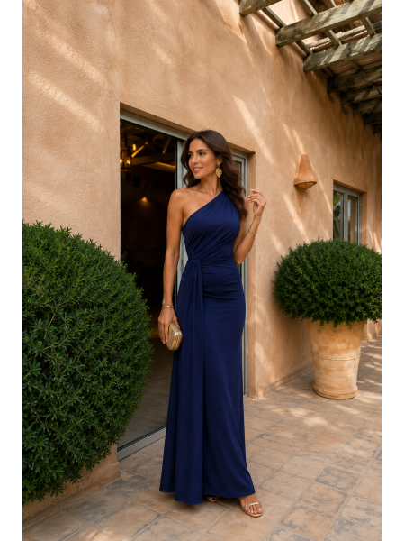 Vestido Capita Falda Azul Marino