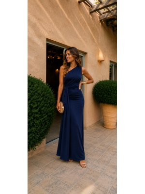 Vestido Capita Falda Azul Marino