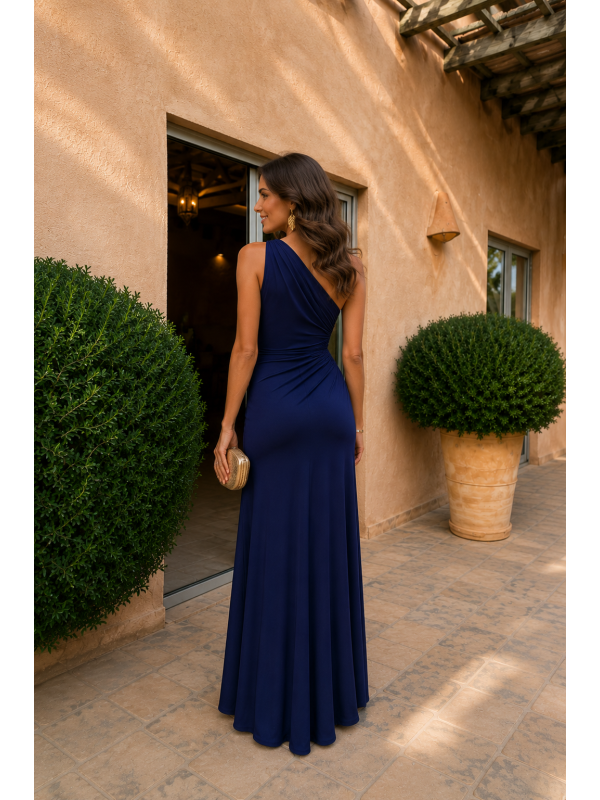 Vestido Capita Falda Azul Marino