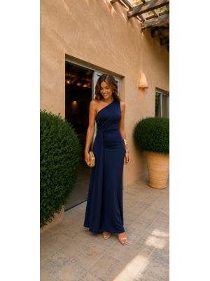 Vestido Capita Falda Azul Marino
