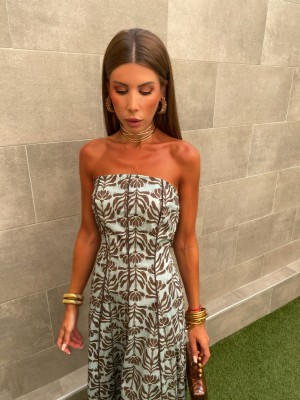 Vestido Kefrén Aguamarina