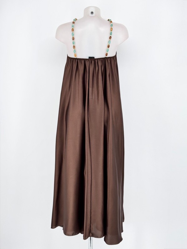 Vestido marrom Pedregal