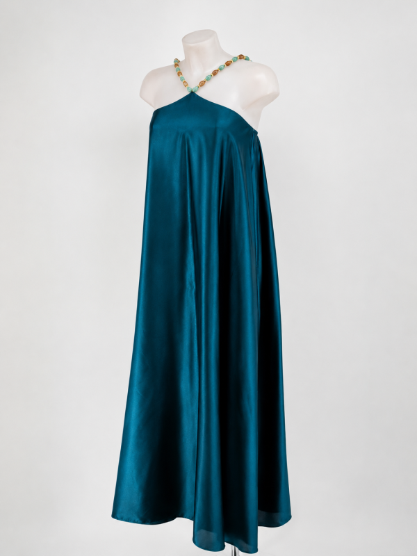 Vestido Pedregal Petróleo