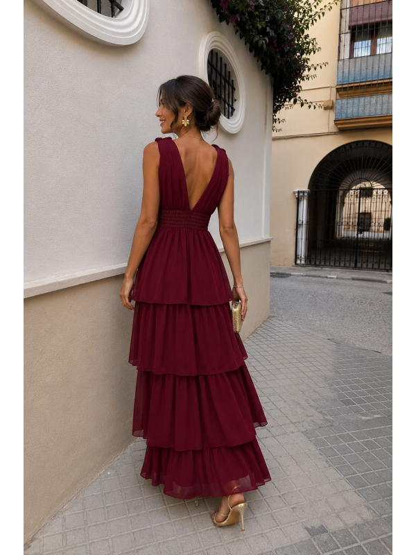 Vestido Constanza Vino
