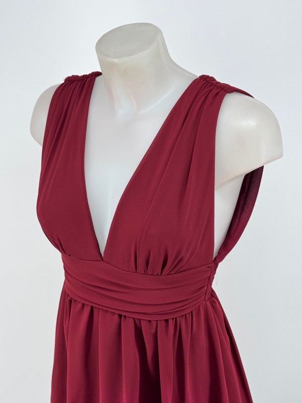 Vestido Constanza Wine