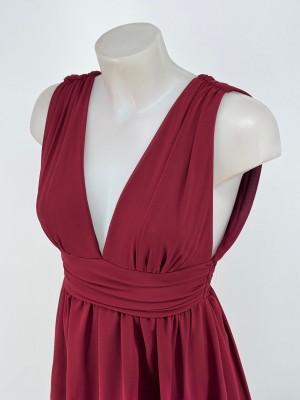 Constanza Wine Dress