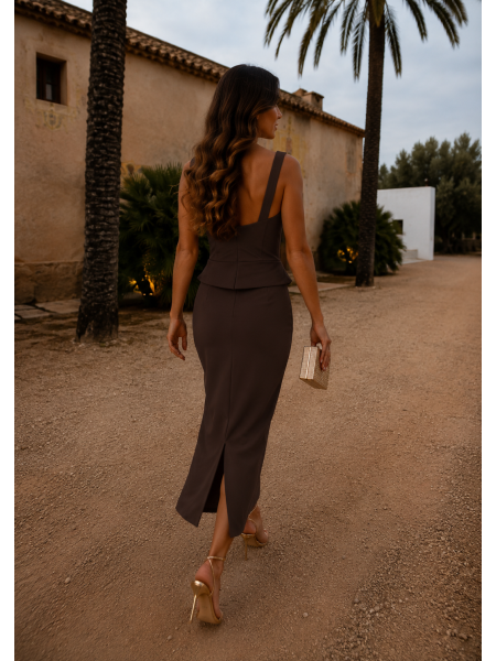 Vestido Calabria Marrón 2