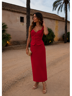 Vestido vermelho da Calábria