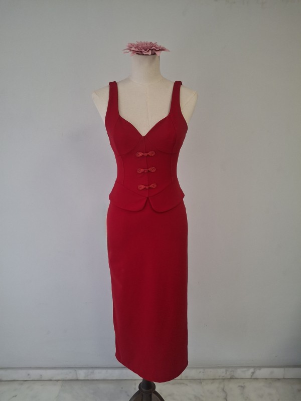 Vestido Calabria Rojo