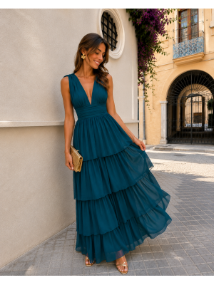 Vestido Constanza Petroleo