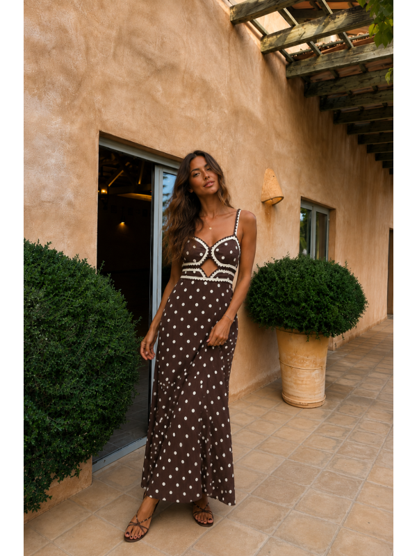 Vestido Carmen Brown