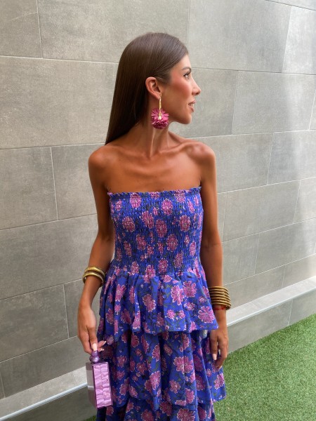 Abito blu melange 2