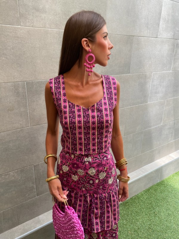 Conjunto Hindú Rosa