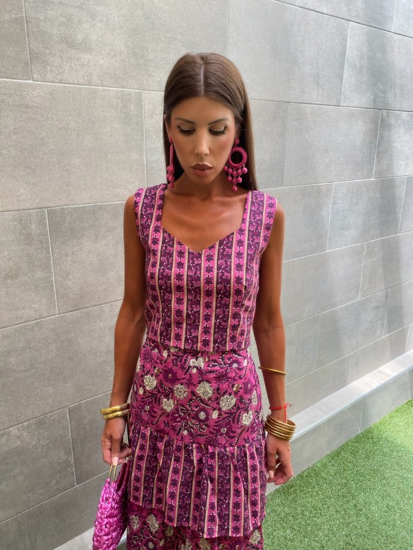 Conjunto Hindú Rosa