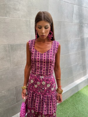 Conjunto Hindú Rosa