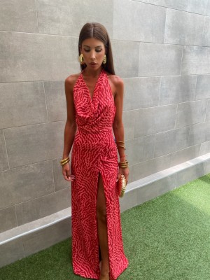 Vestido Lucho Rojizo
