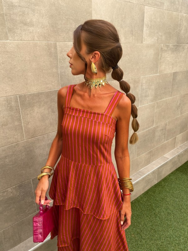 Orange/Pink Tapioca Dress