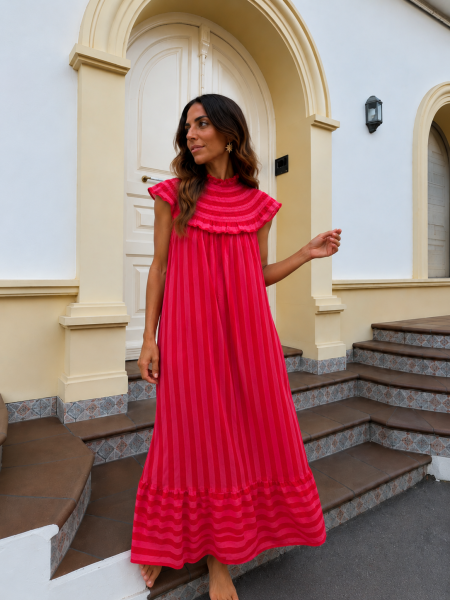 Vestido Bolívar Rosado 2