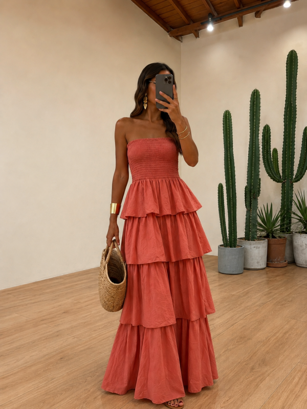 Abito Boho Caldera/Corallo