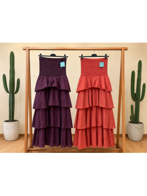 Vestido Boho Berenjena