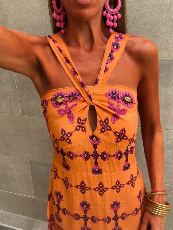 La Toja Orange Dress