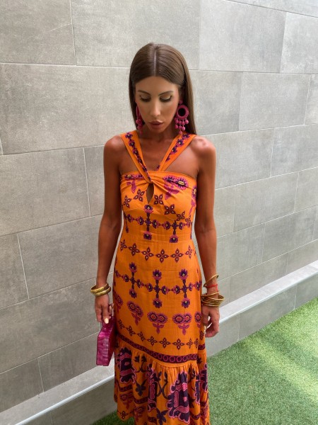 Vestido La Toja Naranja 2