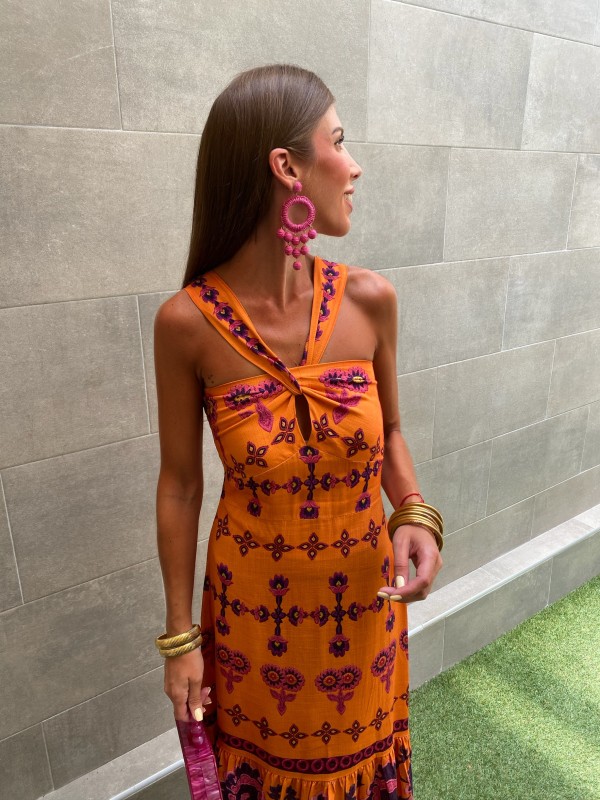 La Toja Orange Dress