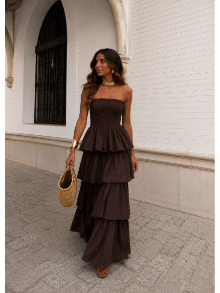 Boho Brown Dress