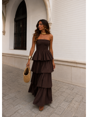 Boho Brown Dress