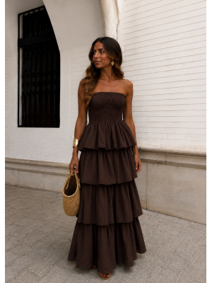 Boho Brown Dress