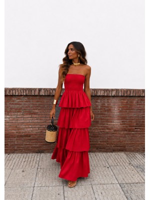 Vestido Boho Rojo