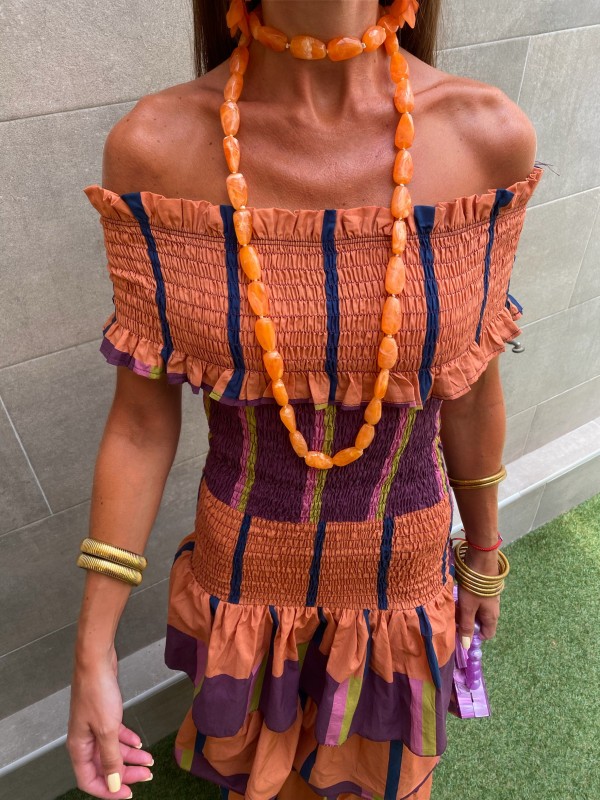 Trocco Orange Dress