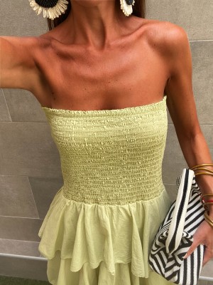 Abito boho verde lime