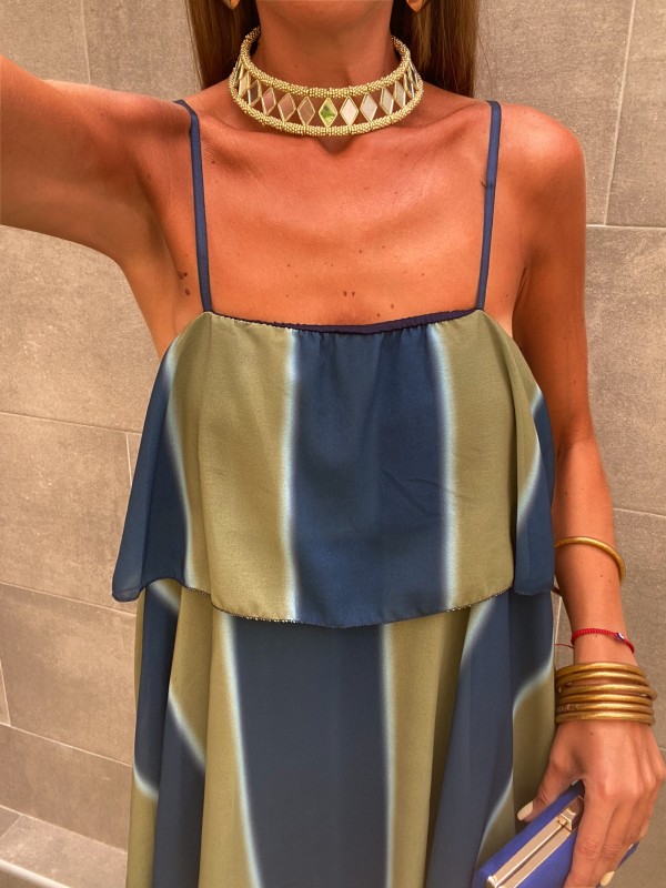 Green/Blue Rogue Dress