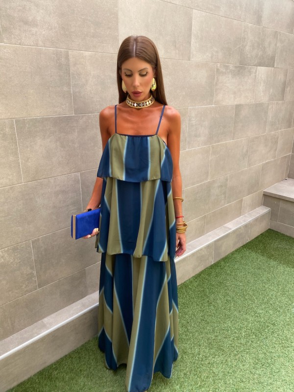 Green/Blue Rogue Dress