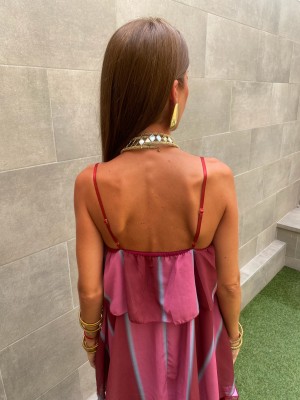 Robe Rogue rose/bordeaux