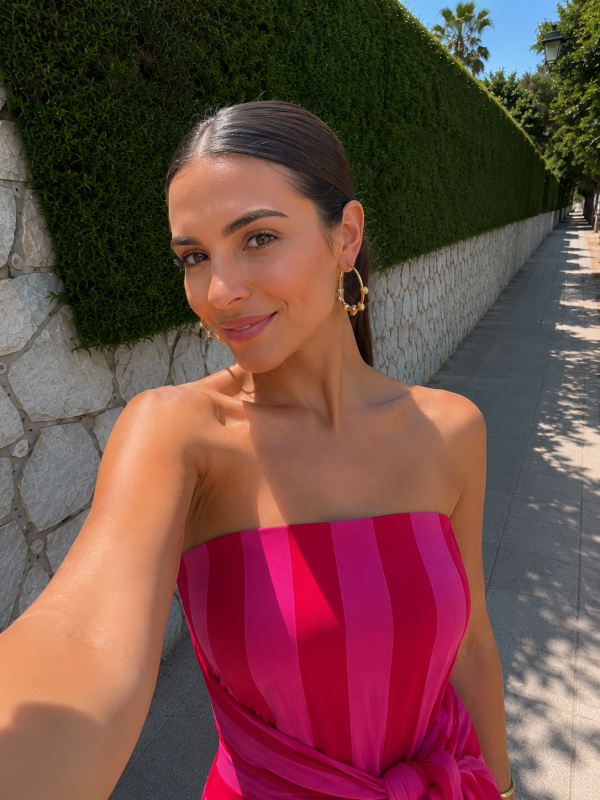 Purús Red/Pink Dress