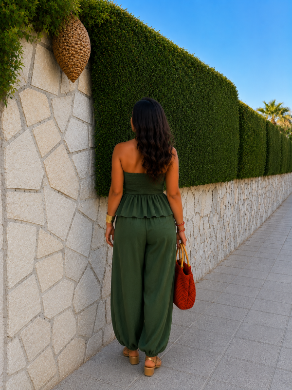 Ensemble de bâton vert