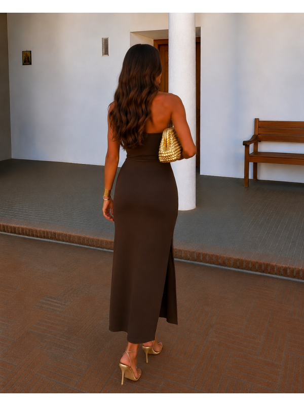 Vestido persa marrom