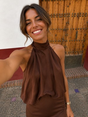 Vestido Adelaide Brown