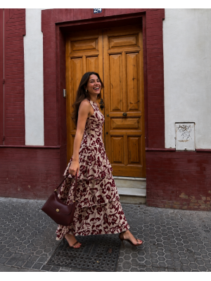 Vestido creme Gavidia