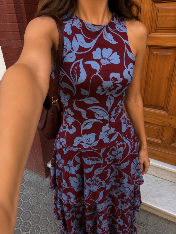 Vestido marrom Gavidia