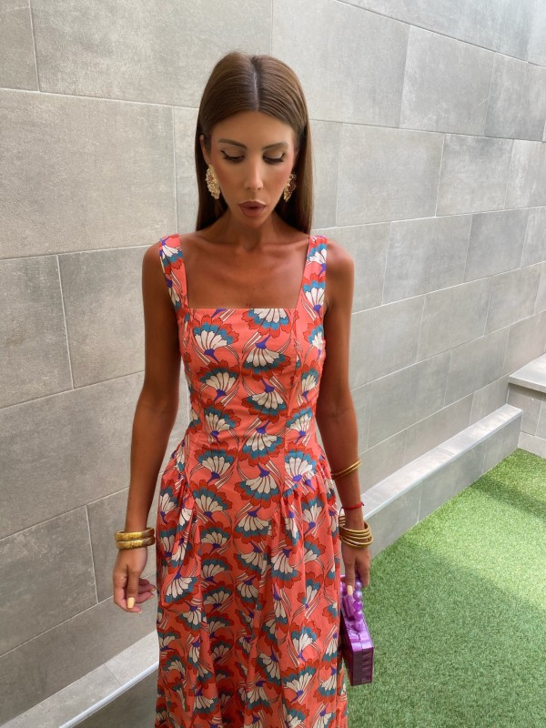 Vestido Pitágoras Coral