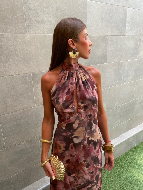 Vestido Larisa Marrón