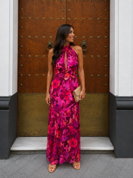Abito fucsia Larisa 2