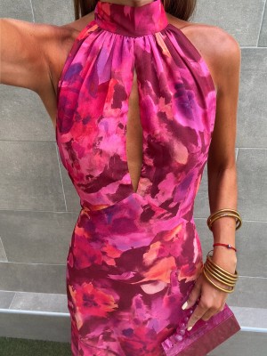 Vestido Larisa Fucsia