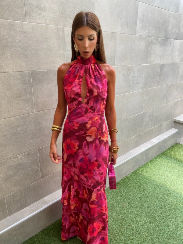 Vestido Larisa Fucsia